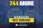 Cllr David Hall welcomes news of 744 extra police officers in West Yorkshire thanks to the Conservative Government