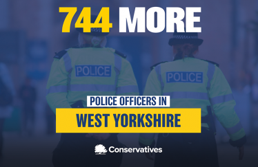 Cllr David Hall welcomes news of 744 extra police officers in West Yorkshire thanks to the Conservative Government