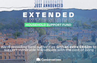 Cllr David Hall welcomes news that vulnerable residents in Kirklees will benefit from £7,405,647 through the Conservative Government’s Household Support Fund